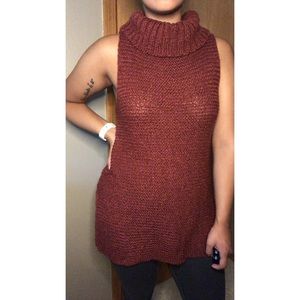 Charlie Paige Cowl Neck Sweater Tunic